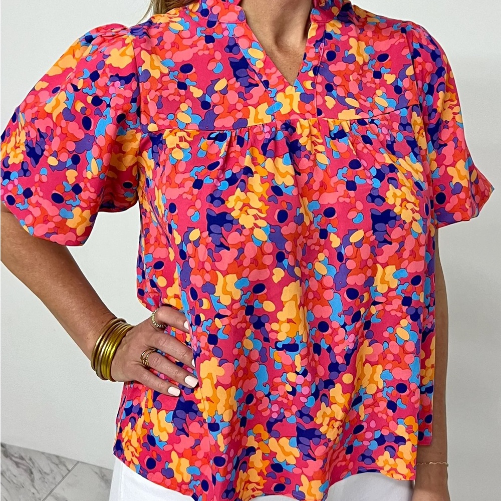 DREAMING OF YOU PUFF SLEEVE TOP